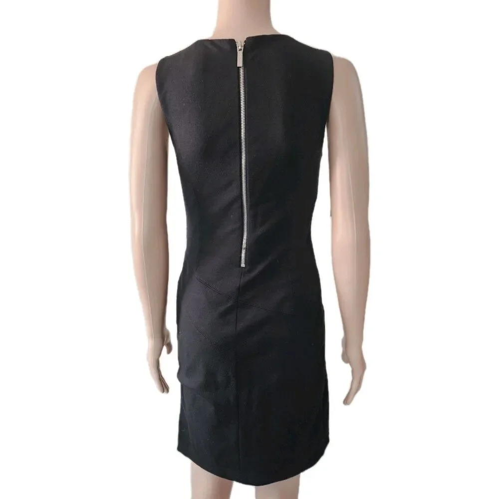 Michael Kors Black Sleeveless Knee-Length Midi Dress Size 0